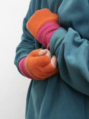 ニットグローブ　手袋　Long　fingerless　gloves　candy　tango　LFG03/CT