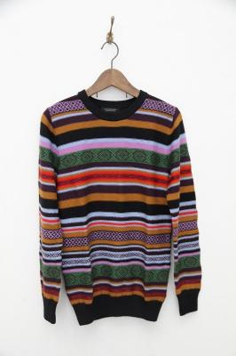 Lightweight　Stripe　Print　Wool　Pullover　Sweater　スコッチアンドソーダ