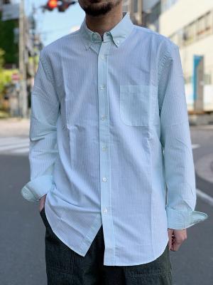 長袖シャツ　BELAVISTA　STRIPE　SHIRT　ポーチュギースフランネル