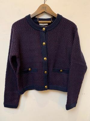 ツイードジャガードニットカーディガン　JL234N03　ジョンブル