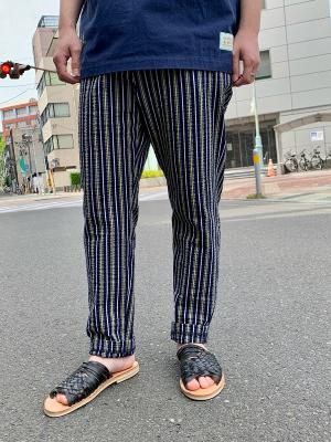 Loose　tapered-fit　striped　seersucker　chino　スコッチアンドソーダ