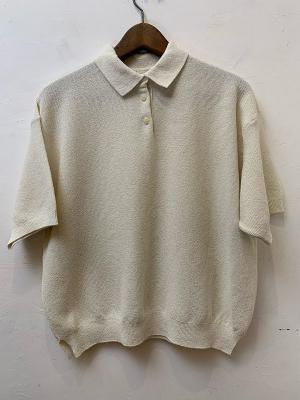 Boucle　Garter　Knitted　Polo　コムアーチ