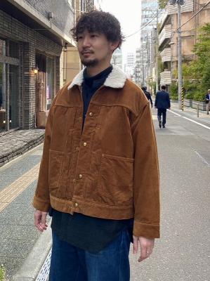 コーデュロイトラッカージャケット　ジョンブル