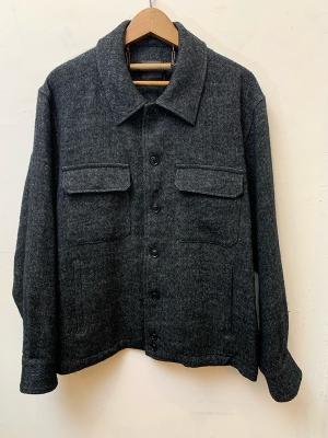 Wool　Linen　Tweed　Shirt　Jacket　コムアーチ