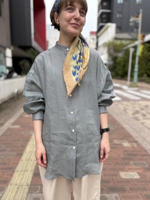 French　Linen　Balloon　Shirt　コムアーチ