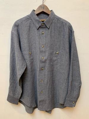Linen　Cotton　Chambray　B.D.　Shirt　コムアーチ