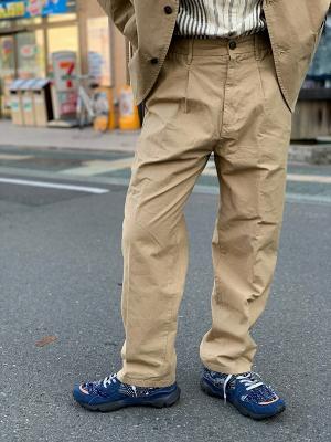 コットンリネンワンタックイージーパンツ　JM251P10　ジョンブル