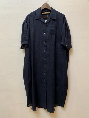 French　Linen　Open　Collar　S/S　O/P　コムアーチ