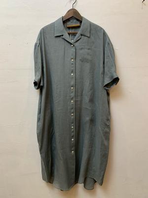 French　Linen　Open　Collar　S/S　O/P　コムアーチ