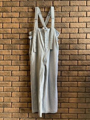 10ozデニムベアサロペット　ジョンブル