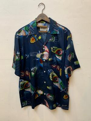 AOP　short-sleeved　relaxed-fit　tencel　shirt　スコッチ＆ソーダ