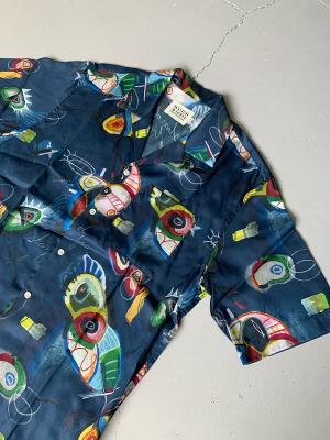 AOP　short-sleeved　relaxed-fit　tencel　shirt　スコッチ＆ソーダ