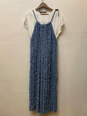 フリンジドローストリングサロペット　JL252P08　ジョンブル