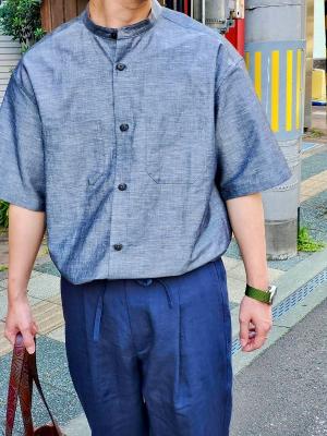 Irish　Linen　Cotton　S/S　Shirt　コムアーチ