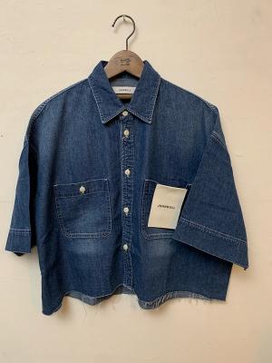 デニムクロップドS/Sシャツ　JL252S08