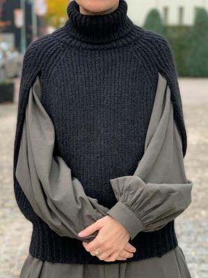 Hand　Framed　Chunky　Poncho　コムアーチ　Women's