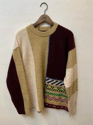 
Loose　Fit　Patchwork　Pullover　スコッチ＆ソーダ