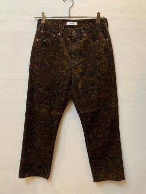 ペイズリーコーデュロイストレートパンツ　JM254P01