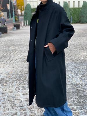 Geelong　Lamb's　Stand　Collar　Coat　コムアーチ　Women's
