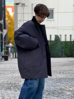 Nylon　Filling　No　Collar　Coat　コムアーチ　Women's
