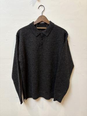 Alpaca　Wool　Smooth　Knitted　Polo　コムアーチ　Men's