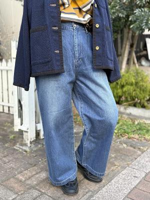 デニムツータックイージーパンツ　JL254P15　ジョンブル