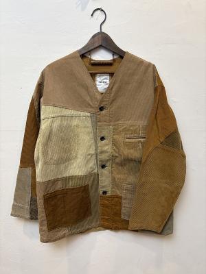 パッチワークコーデュロイジャケット