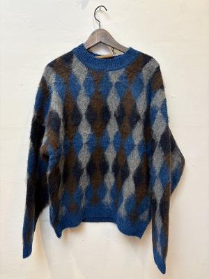 シャギークルーネック