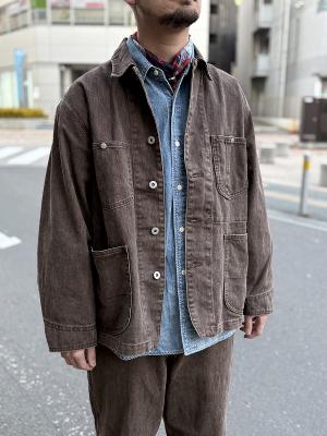 ウォッシュドツイルカバーオール　JM254L11