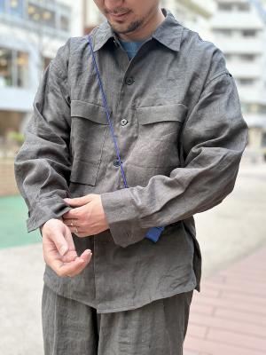 LINEN　OVER　SHIRT　616610　エゴトリッピング