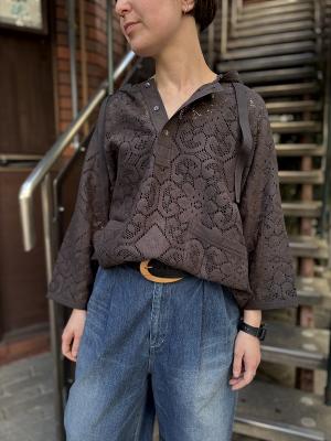 Indiaレースブラウスフーディ　JL261S11　ジョンブル