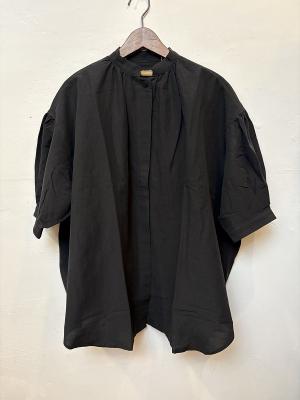 Cotton　Linen　Fly-Front　Blouse