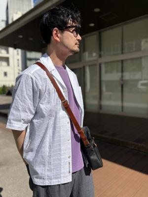 Embroidered　structured　relaxed　short　sleeve　shirt　SCOTCH&SODA