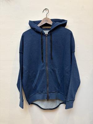 インディゴ裏毛ジップフーディ　JL264C18